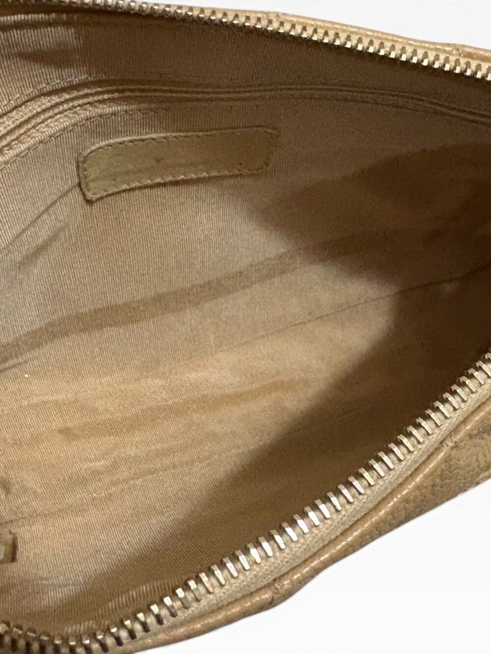 Chanel Caviar Tan Leather Pochette - Picture 15 of 16